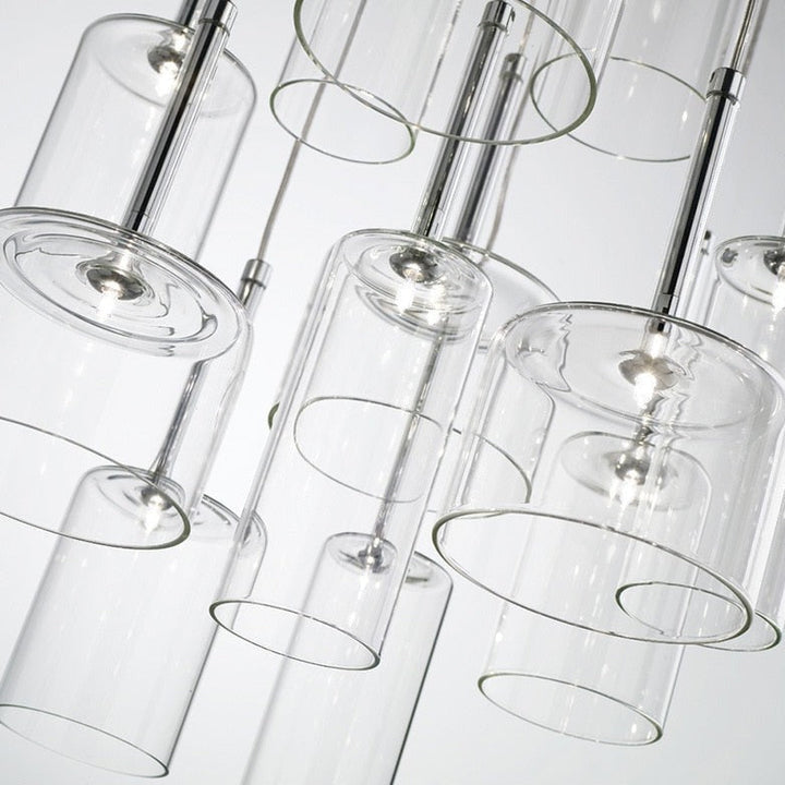 Elegant Glasstaklampe för Spisebord – Skapa Stämning