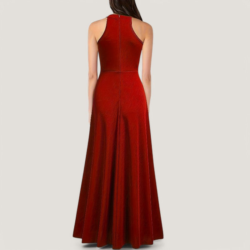 Elegant Halterneck Maxiklänning för Kvinnor