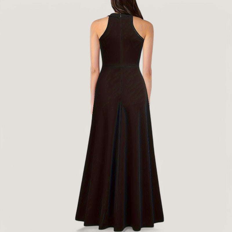 Elegant Halterneck Maxiklänning för Kvinnor