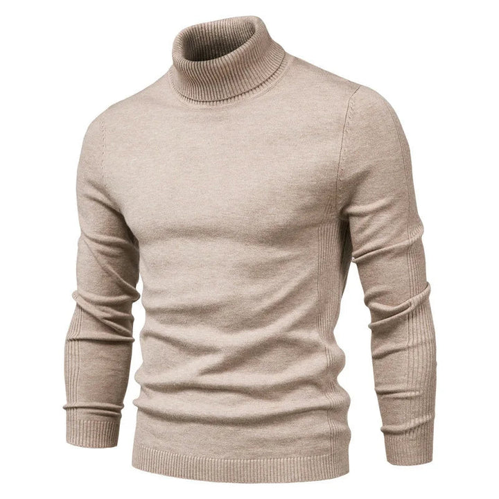 Herres Turtleneck Tröja i Klassisk Stil