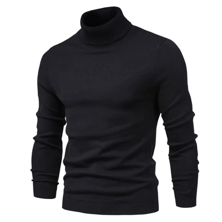 Herres Turtleneck Tröja i Klassisk Stil