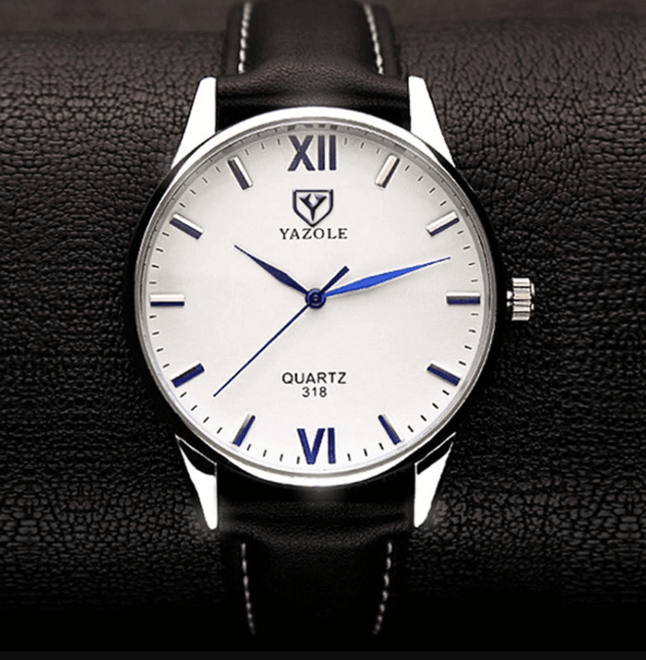 Elegant Kvarts Herreklokke med Rem