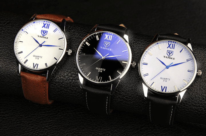 Elegant Kvarts Herreklokke med Rem