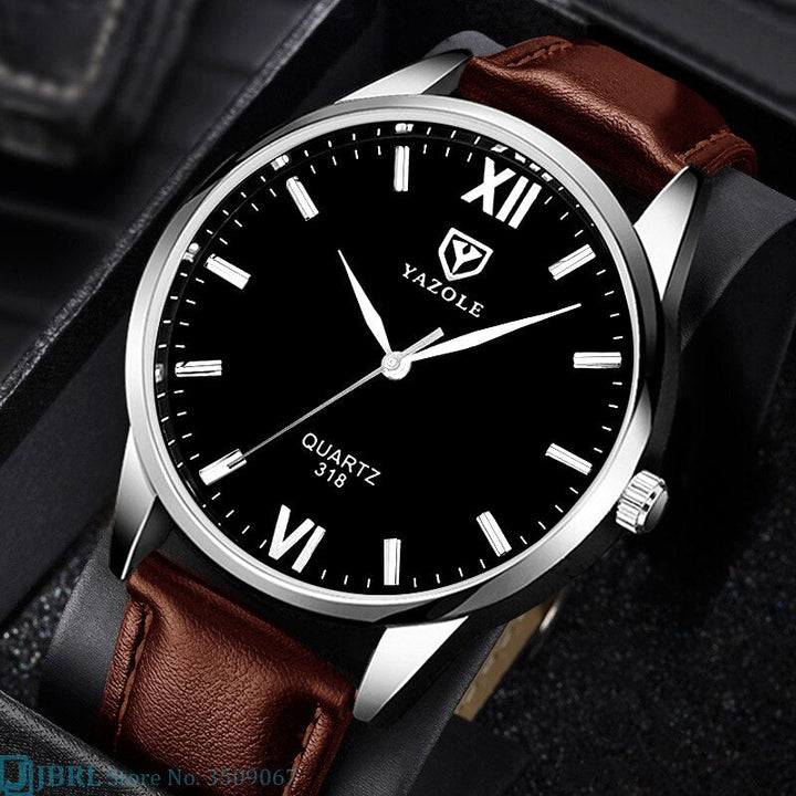 Elegant Kvarts Herreklokke med Rem