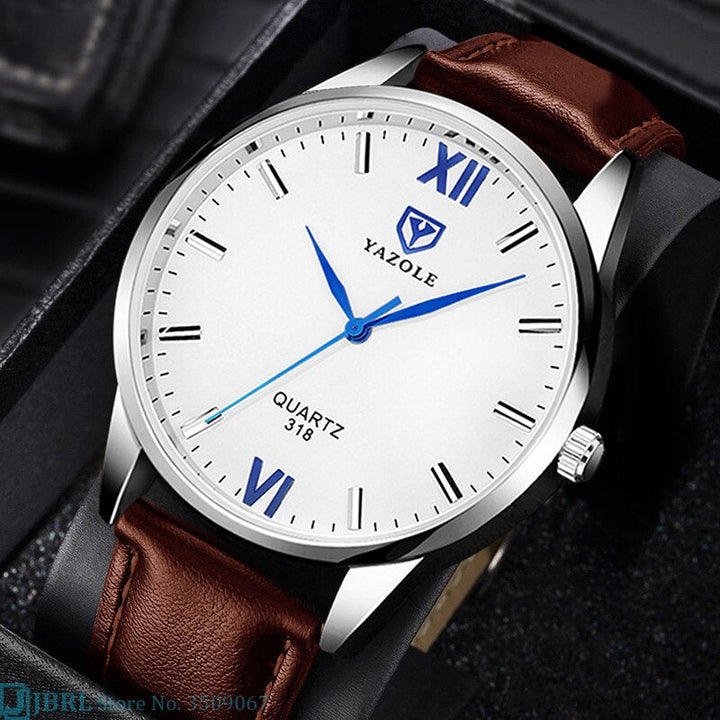 Elegant Kvarts Herreklokke med Rem