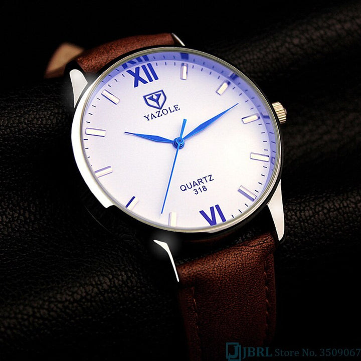 Elegant Kvarts Herreklokke med Rem