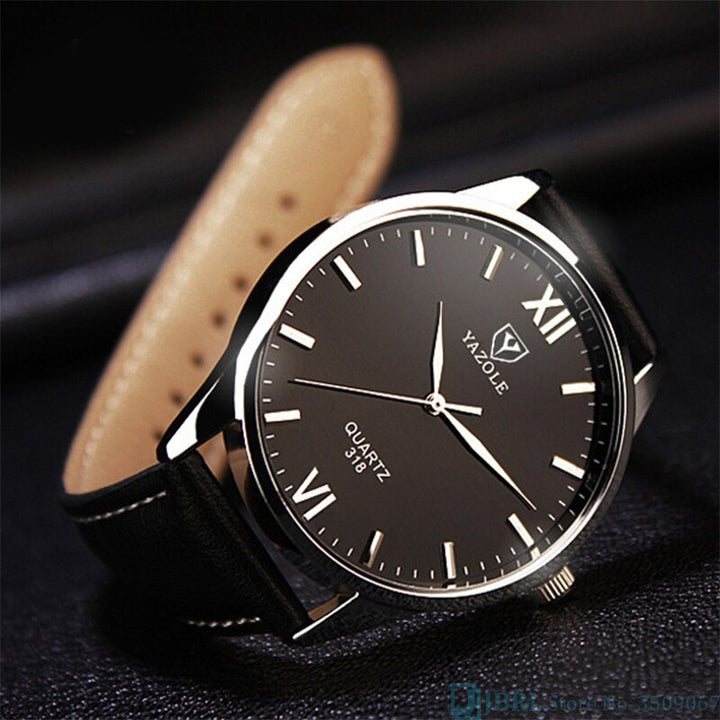 Elegant Kvarts Herreklokke med Rem