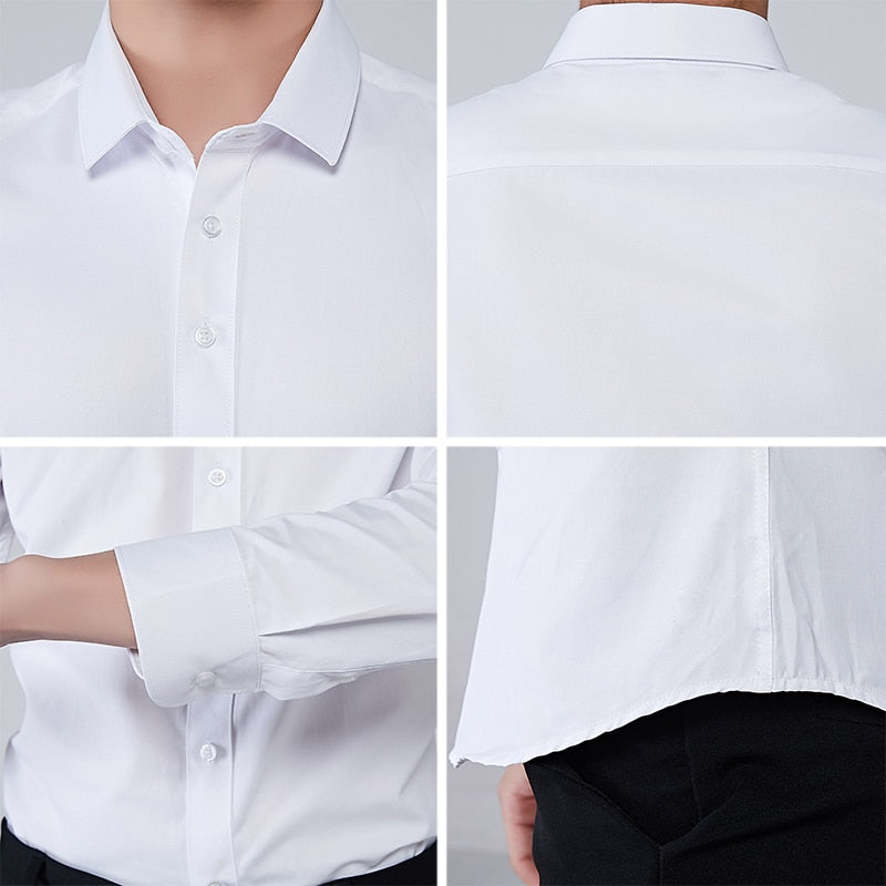 Elegant Herrskjorta Utan Fläckar – För en skarp look