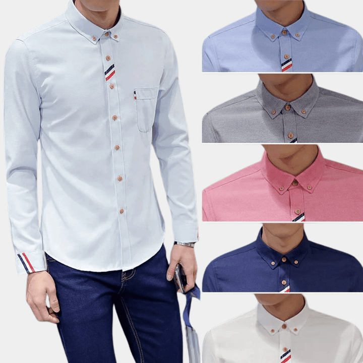 Elegant Skjorta för Herr med Långa Ärmar