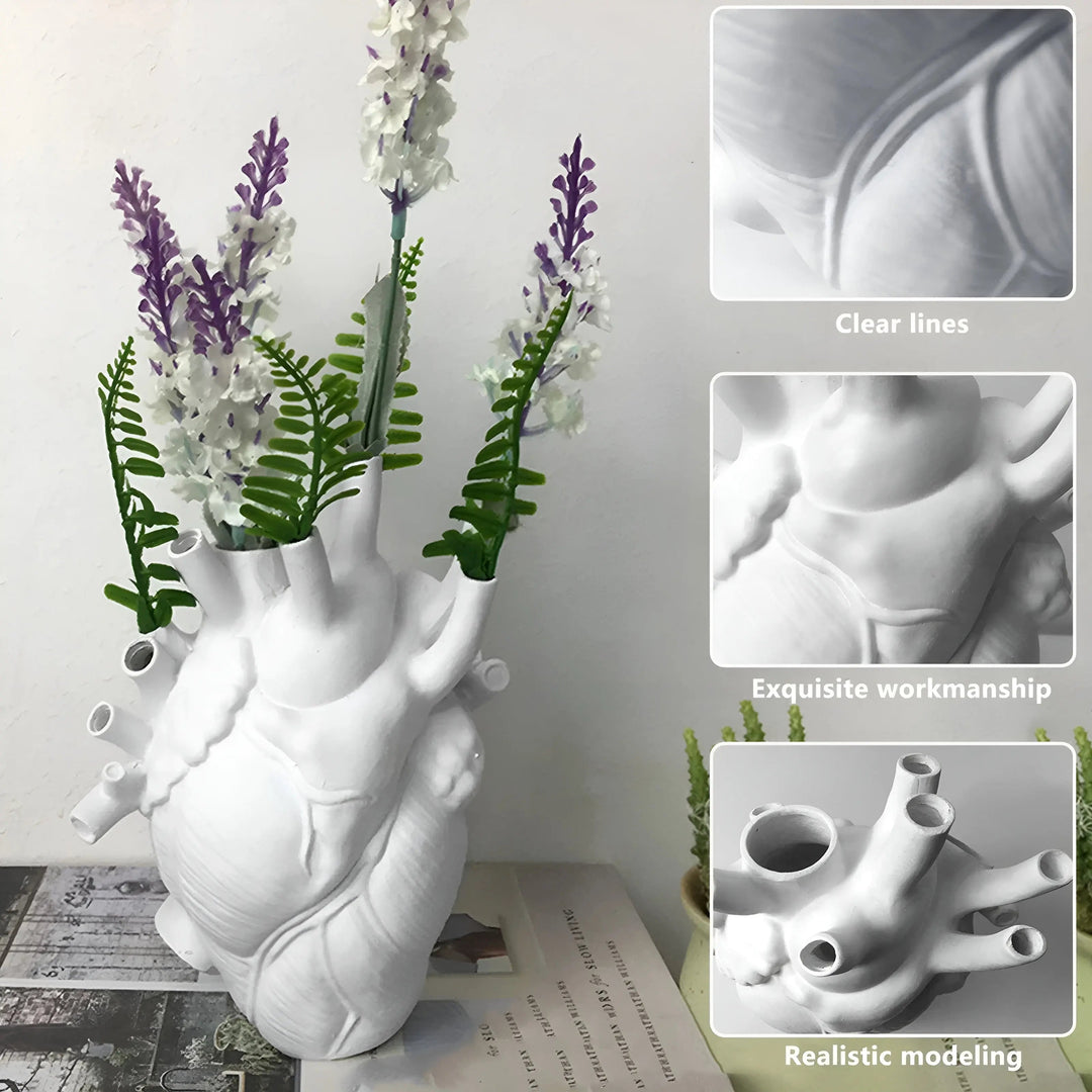 Elegant Hjerteformet Dekorvase för Hemmet