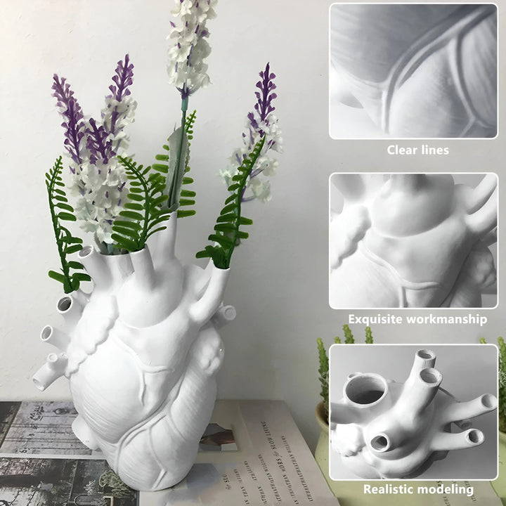 Elegant Hjerteformet Dekorvase för Hemmet