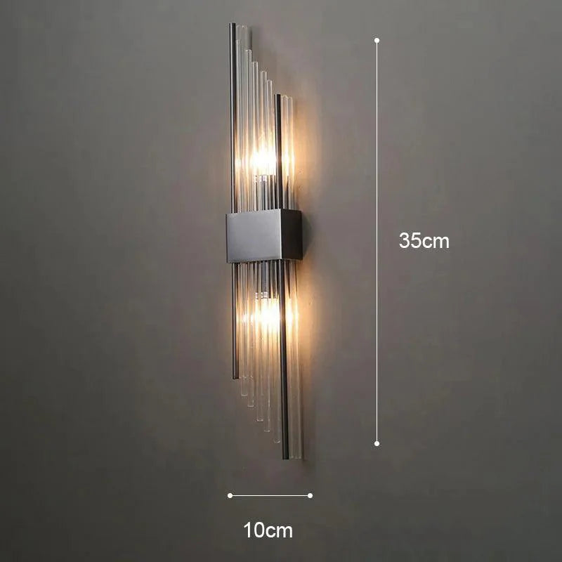 Elegant Krystall Vägglampa med LED