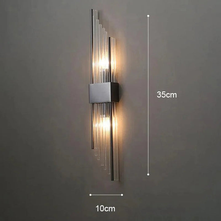 Elegant Krystall Vägglampa med LED