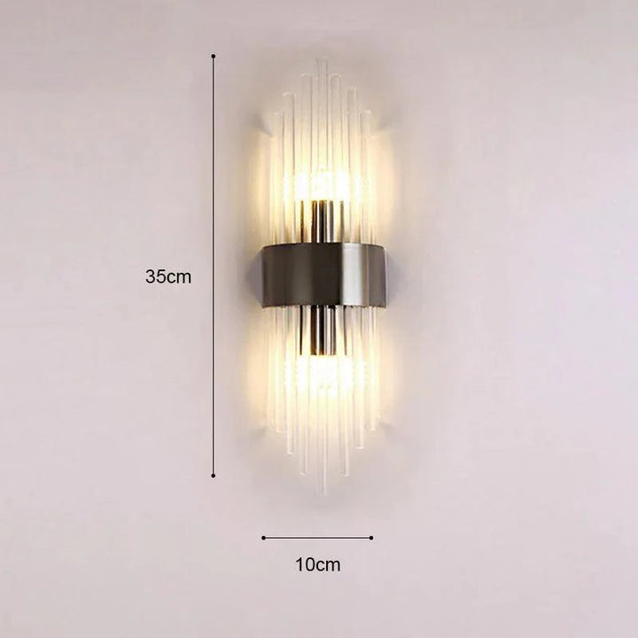 Elegant Krystall Vägglampa med LED