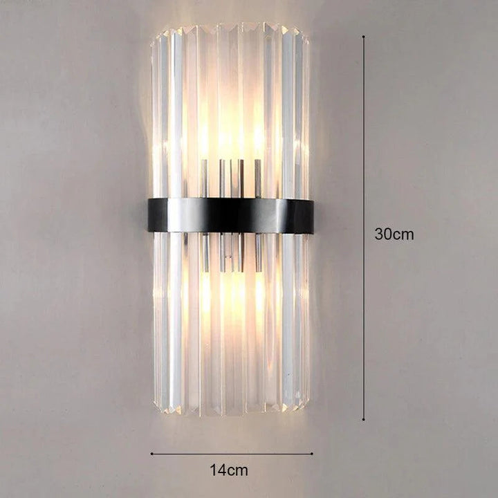Elegant Krystall Vägglampa med LED