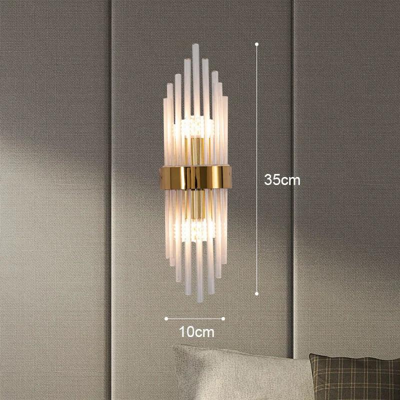 Elegant Krystall Vägglampa med LED