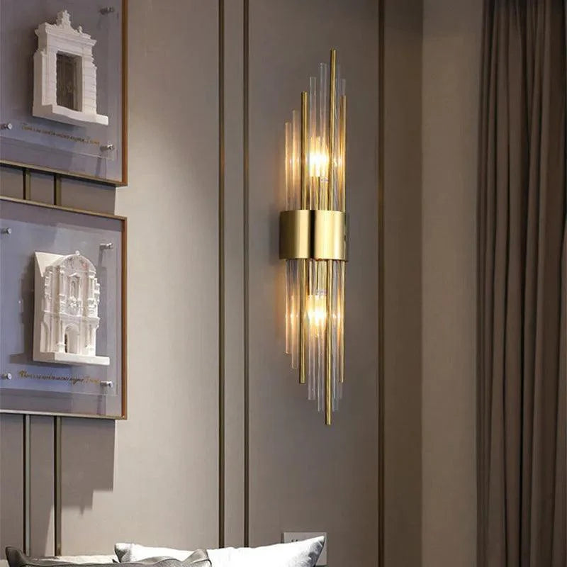 Elegant Krystall Vägglampa med LED