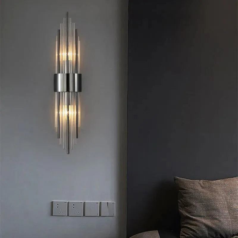 Elegant Krystall Vägglampa med LED