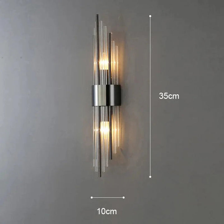 Elegant Krystall Vägglampa med LED
