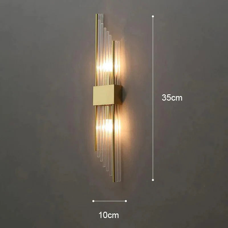 Elegant Krystall Vägglampa med LED