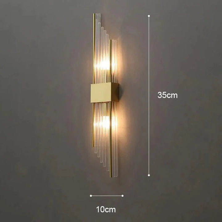 Elegant Krystall Vägglampa med LED