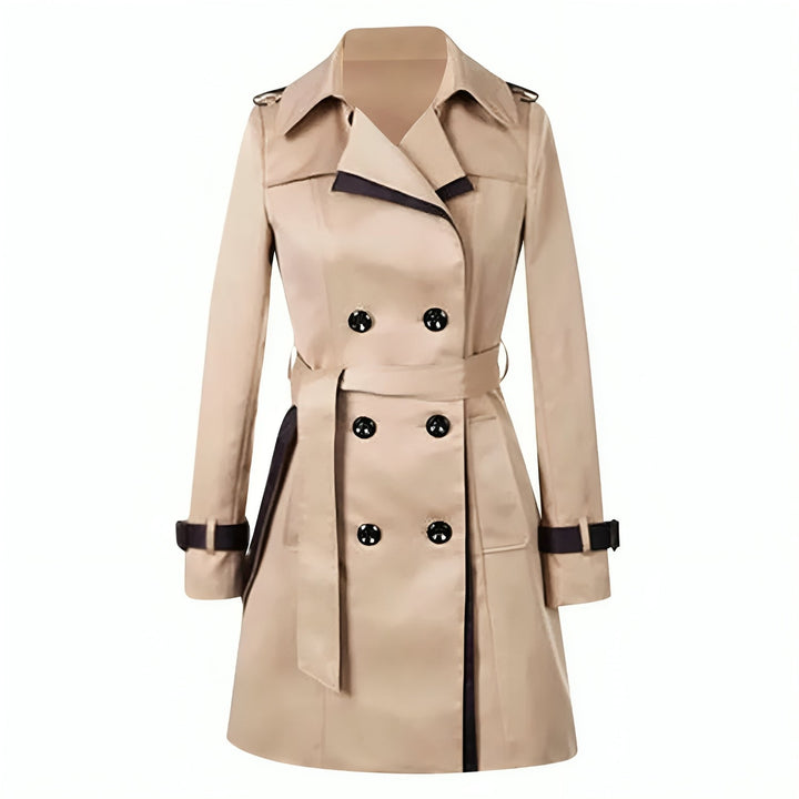 Elegant Lång Trenchcoat för Dam – Tidlös Stil &amp; Komfort