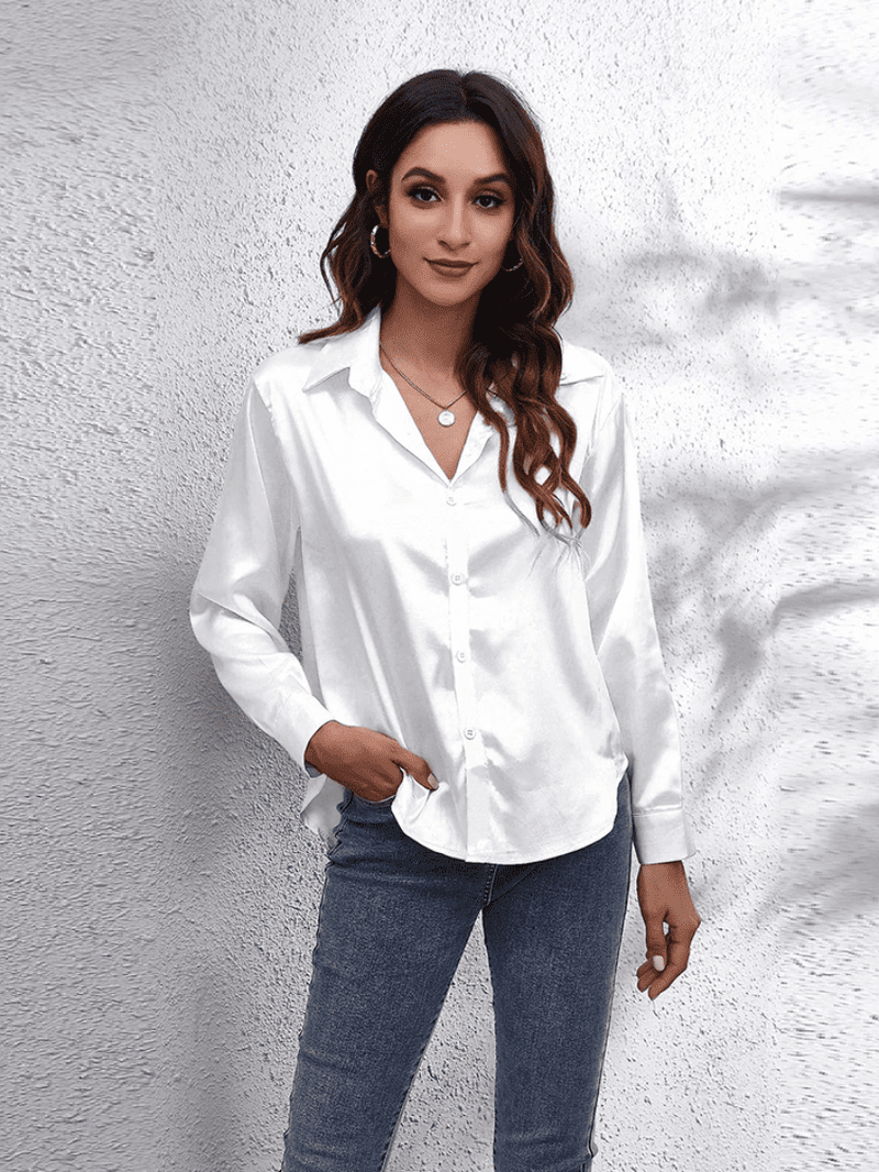 Dam Blus Långärmad – Elegant och Lyxig Komfort