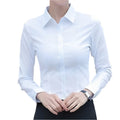 Kvinnor Långärmad Kontorbluse – Elegant & Bekväm