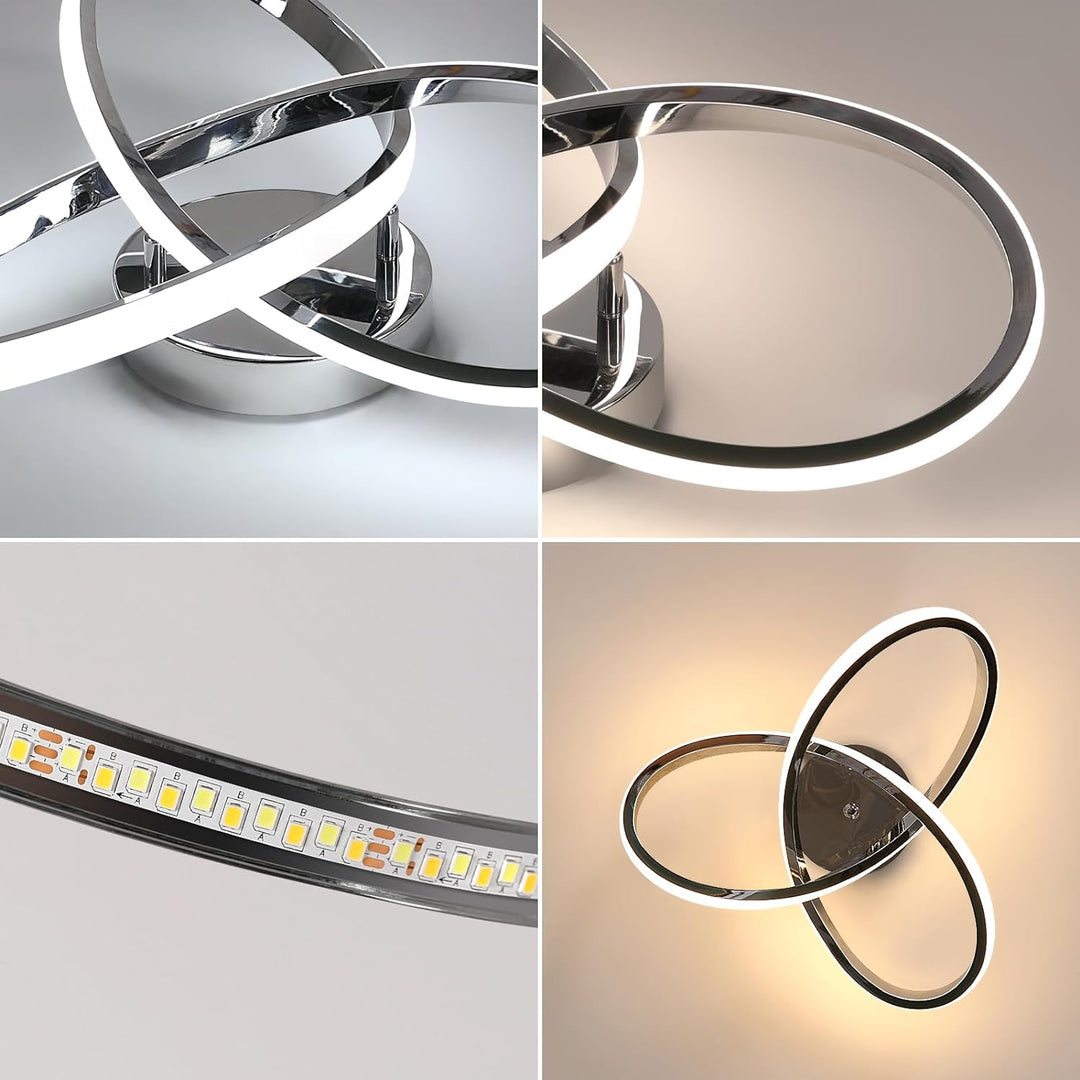 Elegant LED-taklampa | Modern Blomdesign för Vardagsrummet