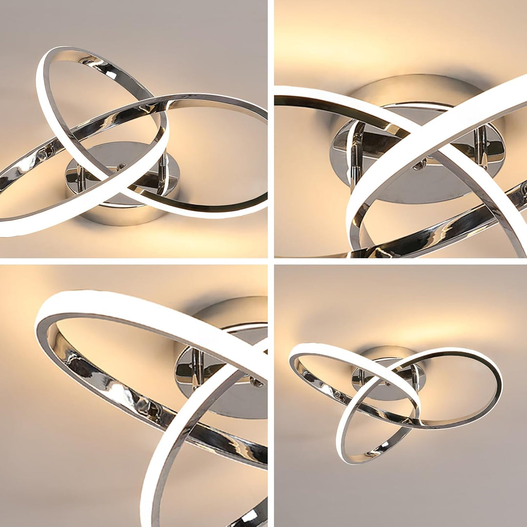 Elegant LED-taklampa | Modern Blomdesign för Vardagsrummet
