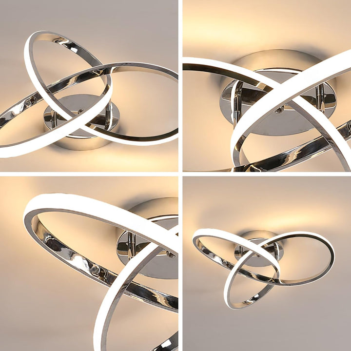 Elegant LED-taklampa | Modern Blomdesign för Vardagsrummet
