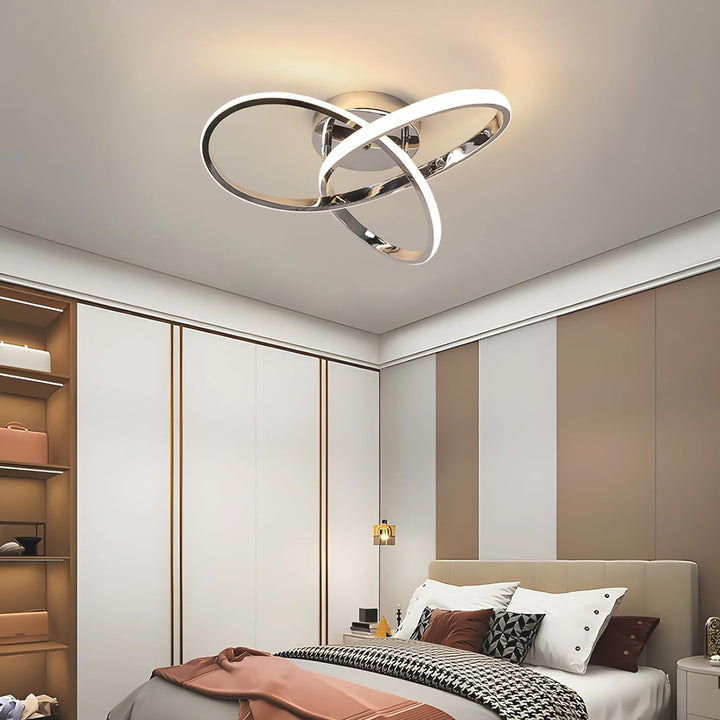 Elegant LED-taklampa | Modern Blomdesign för Vardagsrummet