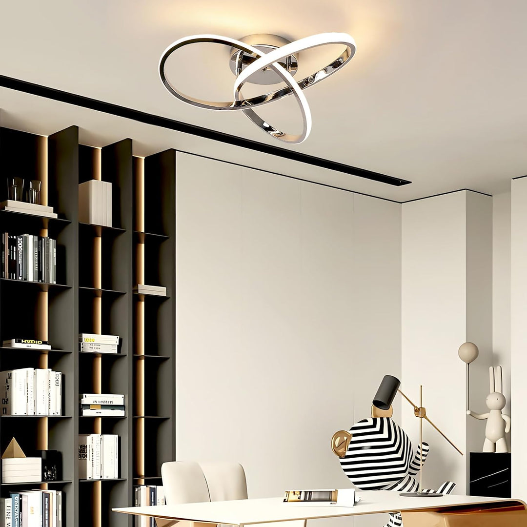 Elegant LED-taklampa | Modern Blomdesign för Vardagsrummet