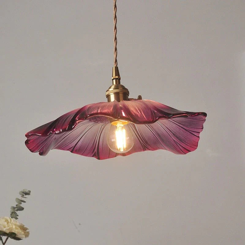 Elegant Lotusglasslampe – Skapa Magisk Atmosfär Hemma