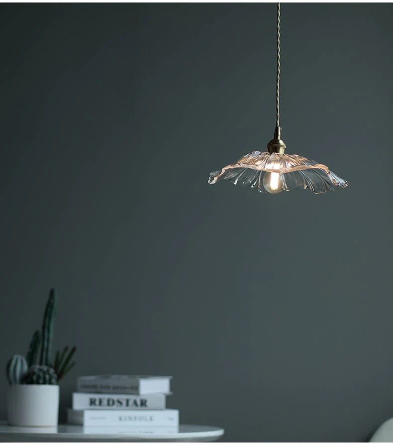 Elegant Lotusglasslampe – Skapa Magisk Atmosfär Hemma