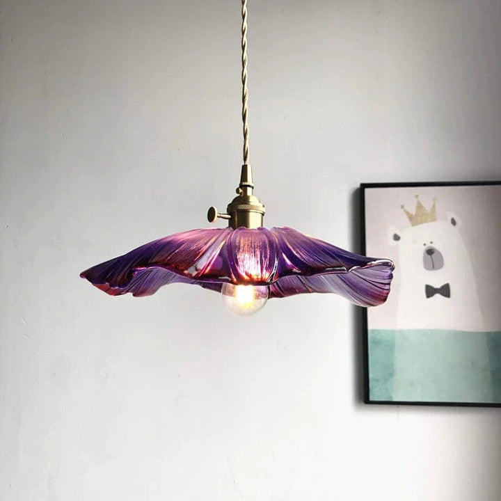 Elegant Lotusglasslampe – Skapa Magisk Atmosfär Hemma