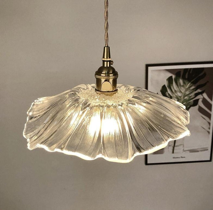 Elegant Lotusglasslampe – Skapa Magisk Atmosfär Hemma