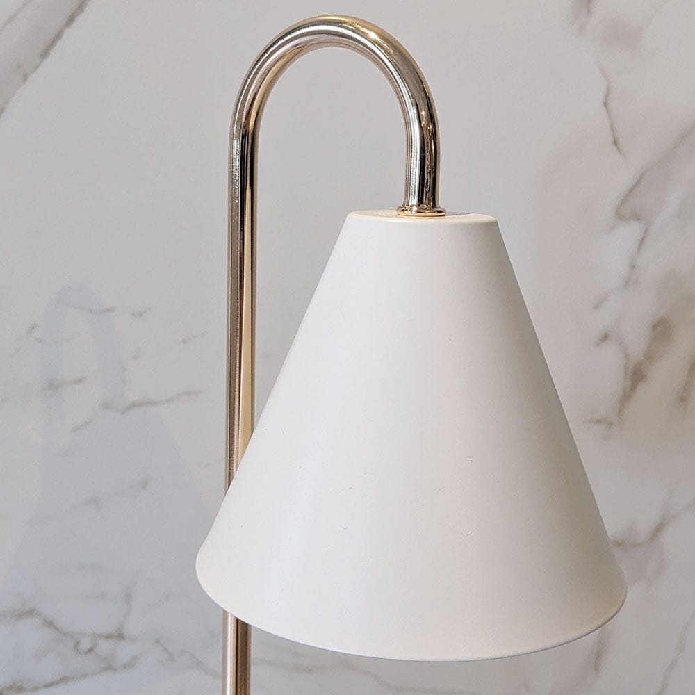 Elegant Lysvarmer med Guld – Vit och Ljusblå