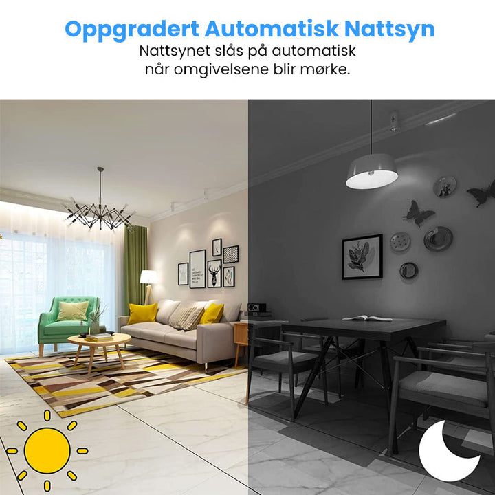 Mini WIFI Kamera med Vidvinkel - Nattvisjon och Magnetisk Base