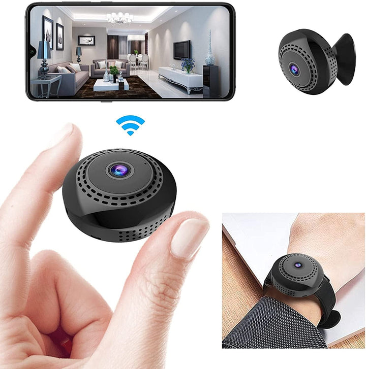 Mini WIFI Kamera med Vidvinkel - Nattvisjon och Magnetisk Base