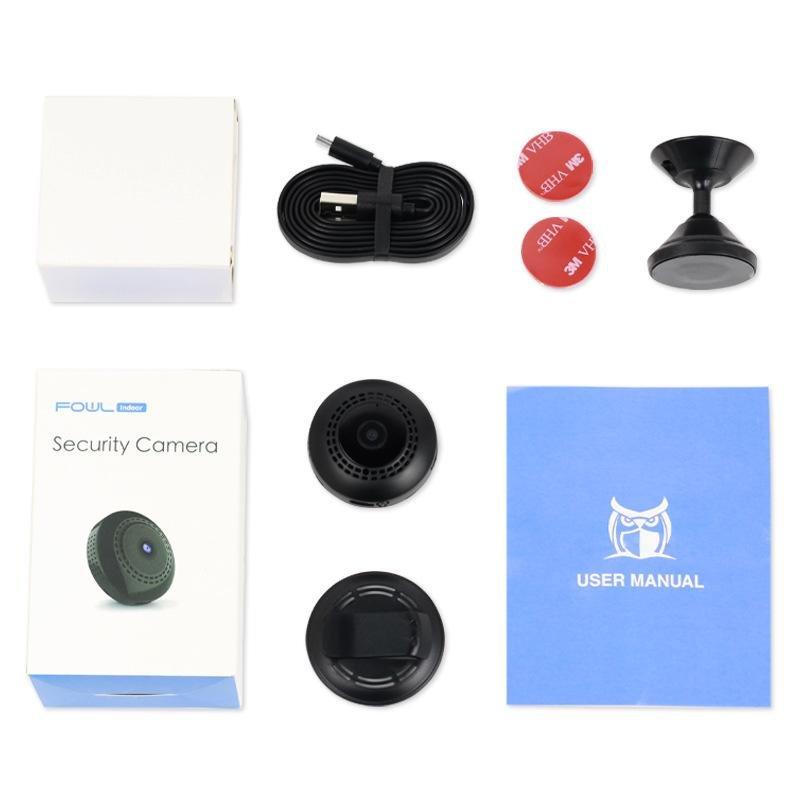 Mini WIFI Kamera med Vidvinkel - Nattvisjon och Magnetisk Base