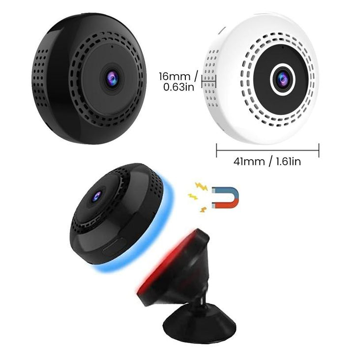 Mini WIFI Kamera med Vidvinkel - Nattvisjon och Magnetisk Base