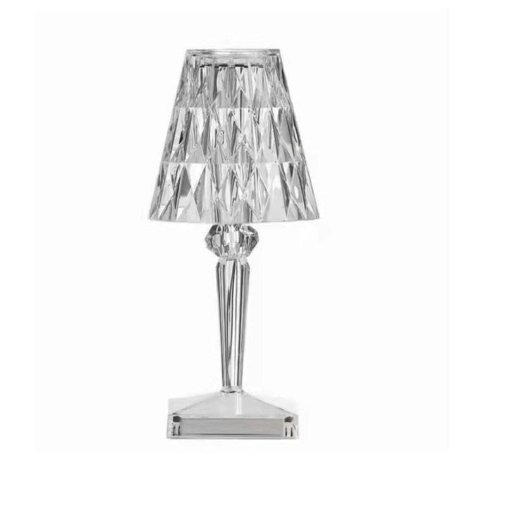 Elegant Nattbordslampe i Krystall med Dimbar Beröringskontroll
