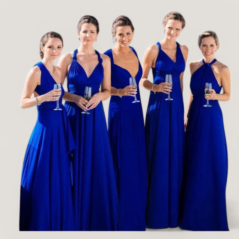 Elegant Dam Maxi Klänning med Plissering – Mångsidig &amp; Bekväm