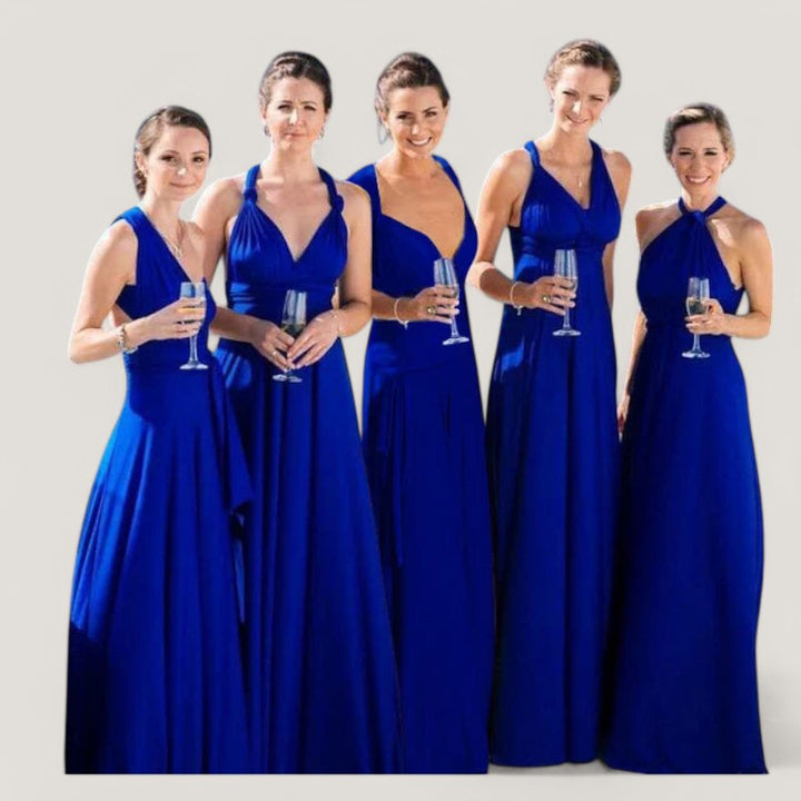 Elegant Dam Maxi Klänning med Plissering – Mångsidig &amp; Bekväm