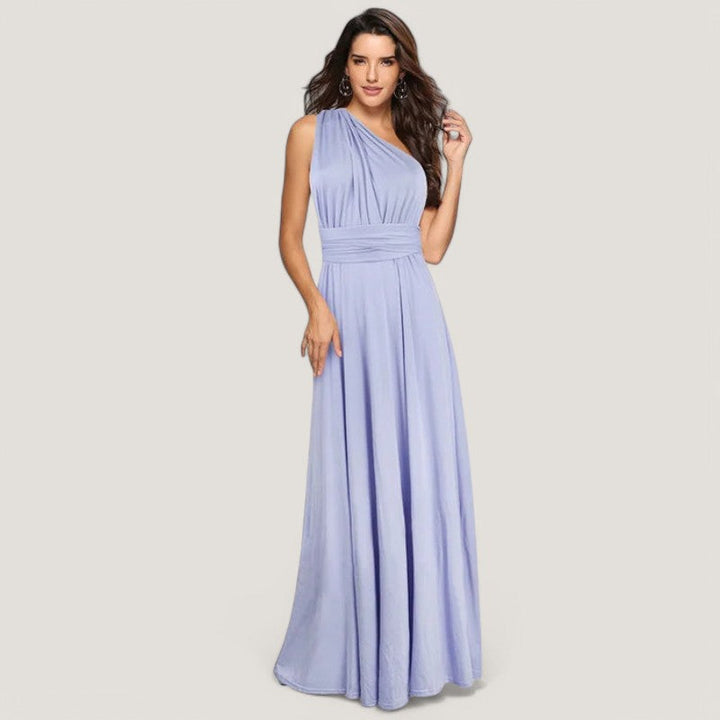 Elegant Dam Maxi Klänning med Plissering – Mångsidig &amp; Bekväm
