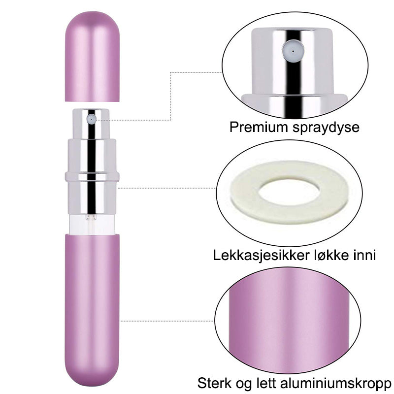 Refillbar Resa-Parfymespray - Enkel, Elegant och Lekkasjesikker