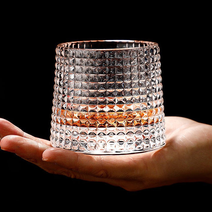 Elegant Roterende Whiskyglass för Vuxna