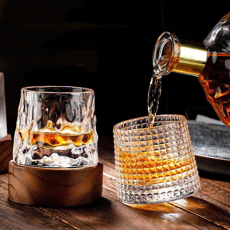 Elegant Roterende Whiskyglass för Vuxna