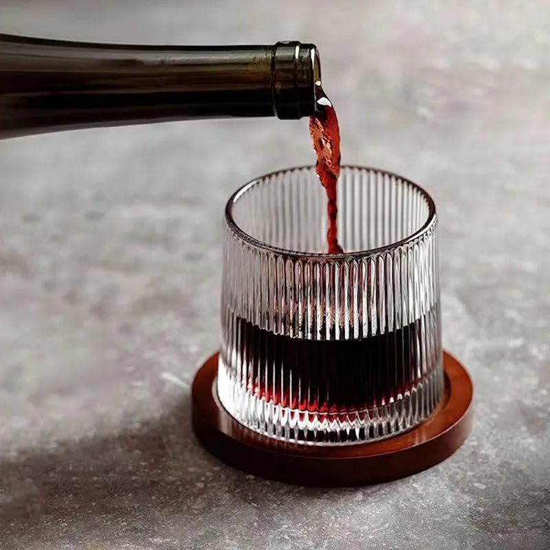 Elegant Roterende Whiskyglass för Vuxna